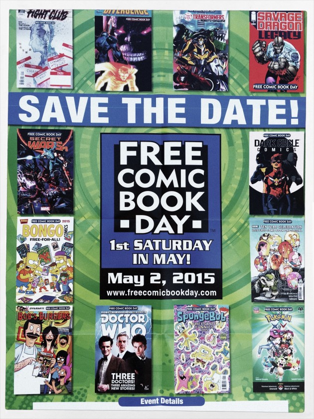 2015 Free Comic Book Day Poster 