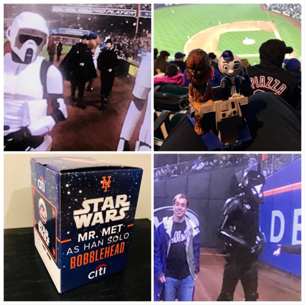 Mr. Met as Han Solo and Chewbacca Bobble Head