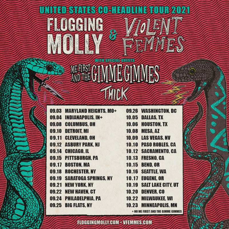 Flogging Molly Violent Femmes Tour 2021
