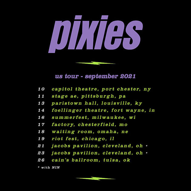 Pixies 2021 Tour Dates